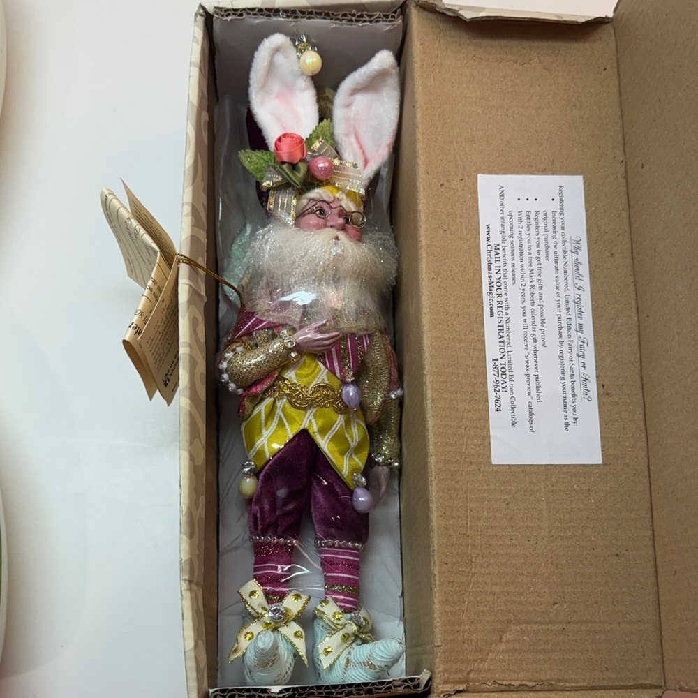 Mark Roberts Festive Easter Bunny Elf/Fairy Collectible